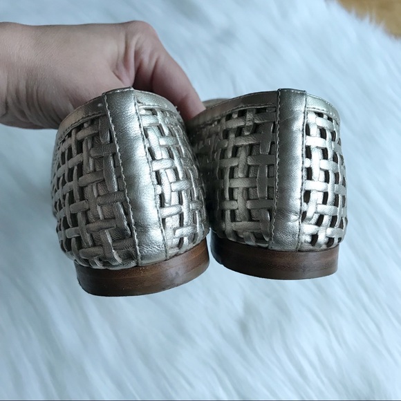 Giuseppe Zanotti Gold Flat Loafers - Picture 6 of 8